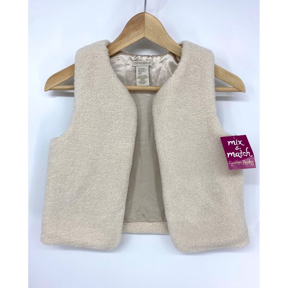 Cynthia Rowley NEW WITH TAGS faux fur sherpa shearling vest
